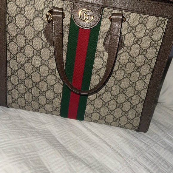 Gucci Ophidia Medium Top Handle Bag - Picture 1 of 9